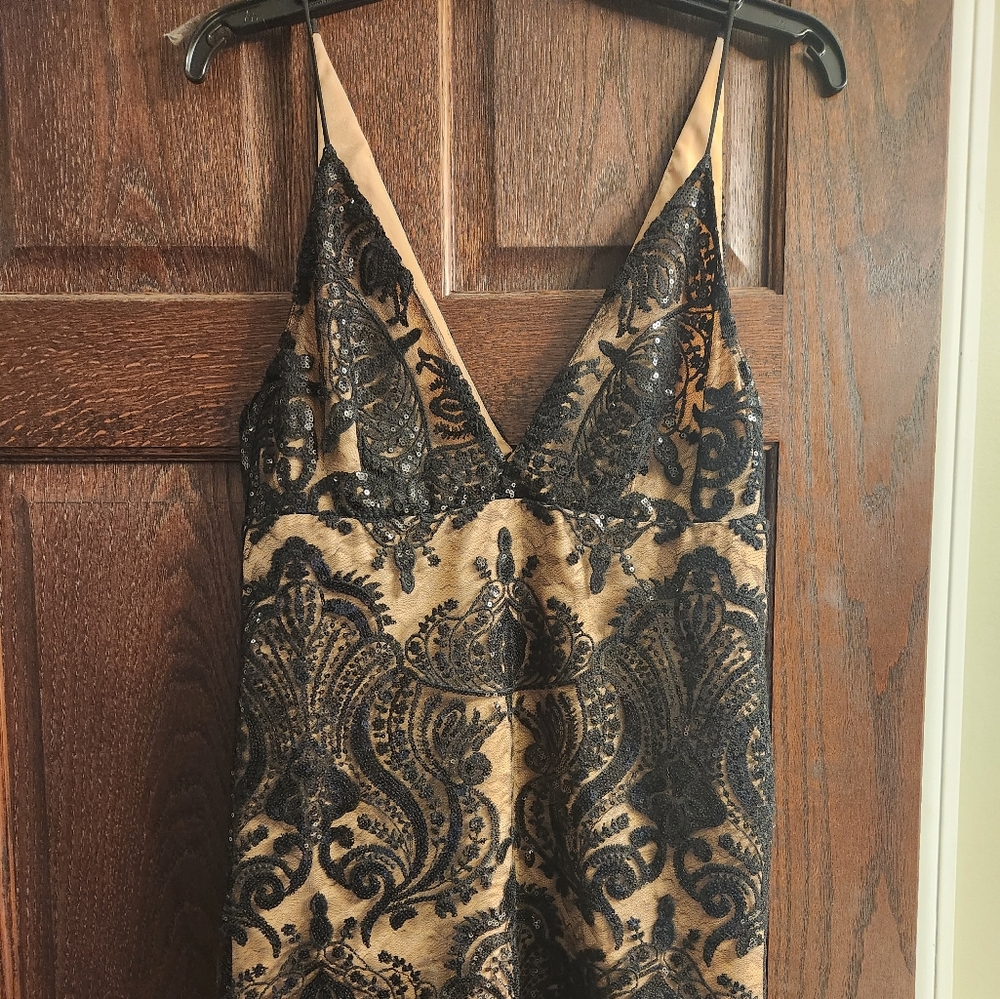Free people mini dress sz 4. Low cut
